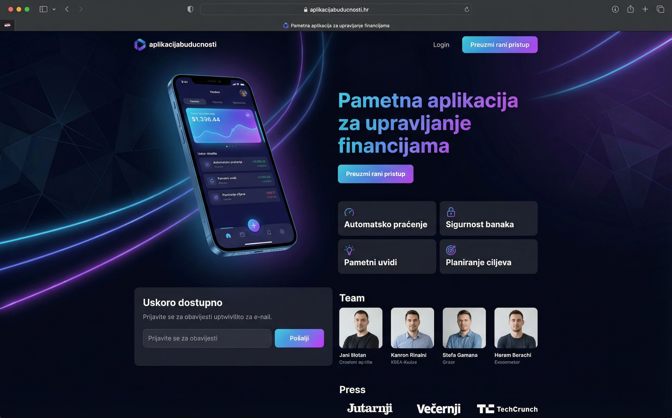 Launch kampanja stranica